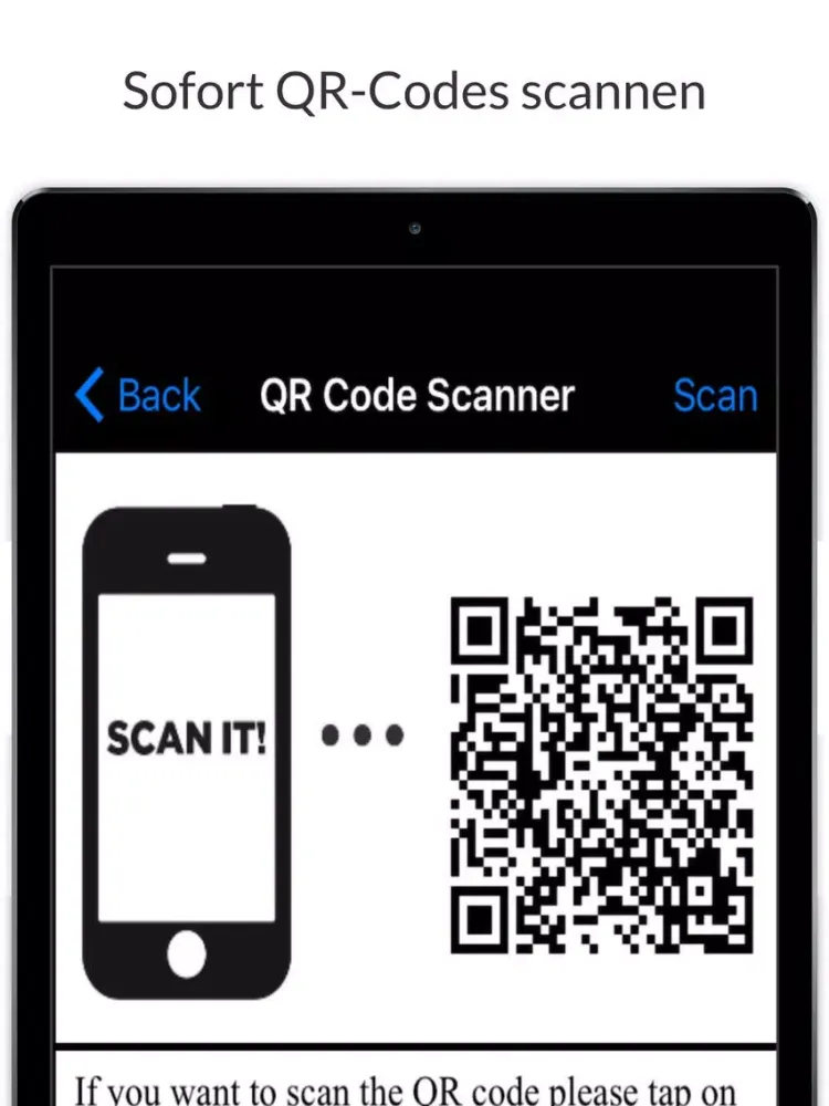 QR Barcode Reader Kostenlose iPad  スクリーンショット