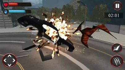 Captures d'écran de Pterodactyl Simulator: Dinosaurs in the City!