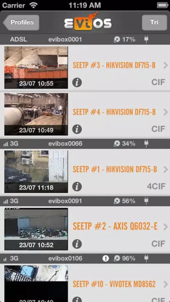 Captures d'écran de EViOS