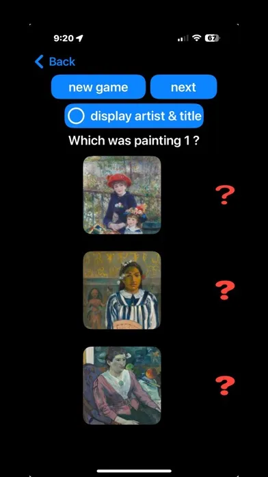 Captures d'écran de Explore Art History Game