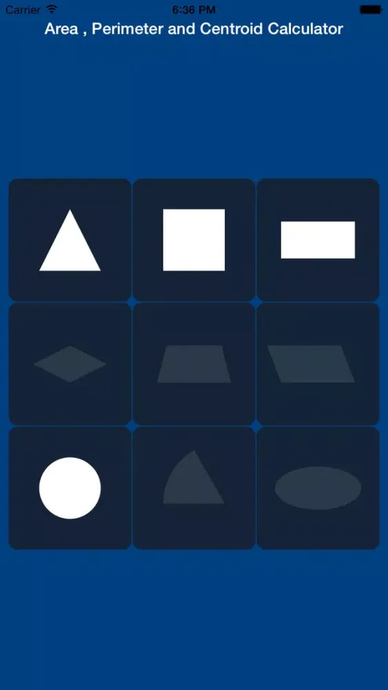 2D Shapes Area and Perimeter Calculator Lite应用截图