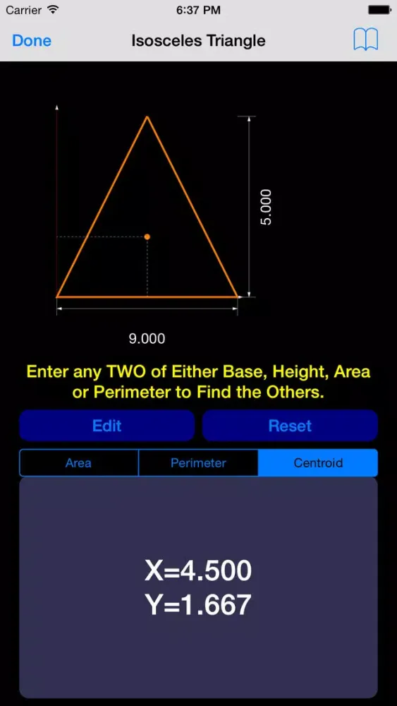 2D Shapes Area and Perimeter Calculator Lite应用截图