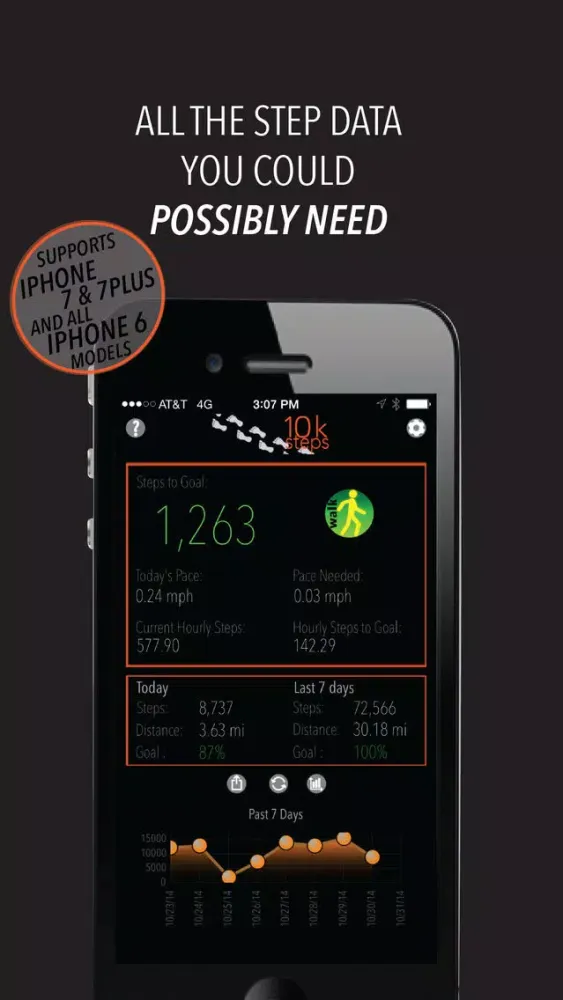 Capturas de tela do 10k Steps - Daily step tracker
