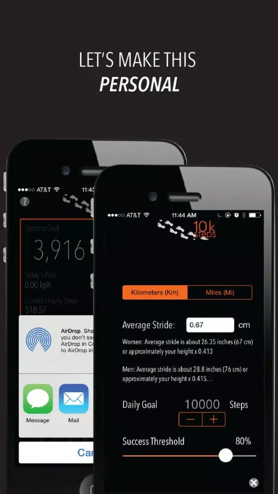 Capturas de tela do 10k Steps - Daily step tracker