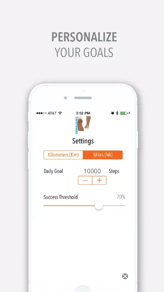 Capturas de tela do BeWalking - Step counter & history tracker