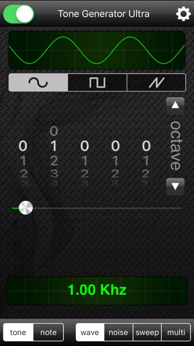 Tangkapan skrin Tone Generator Ultra