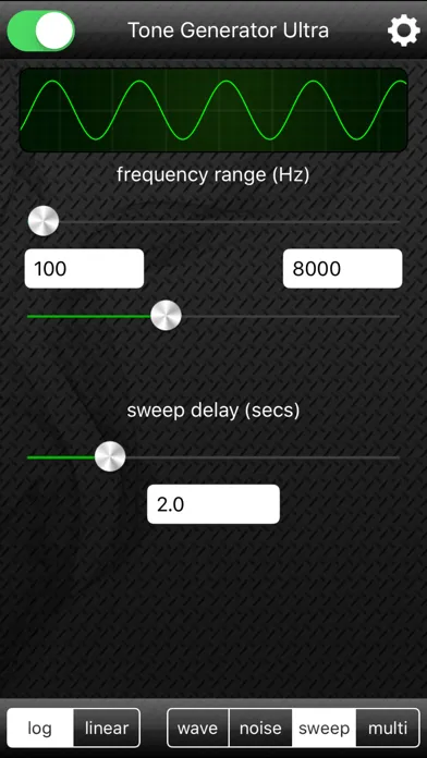 Tangkapan skrin Tone Generator Ultra