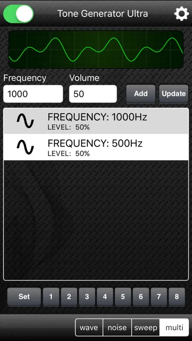 Tangkapan skrin Tone Generator Ultra