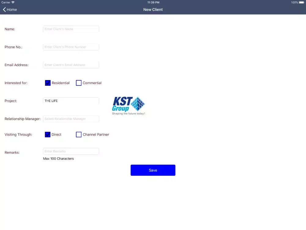 4qt Visitor Management iPad  Screenshots