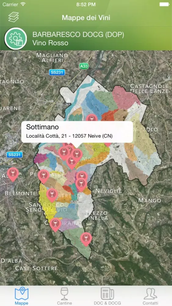 Capturas de pantalla de Mappe dei Vini