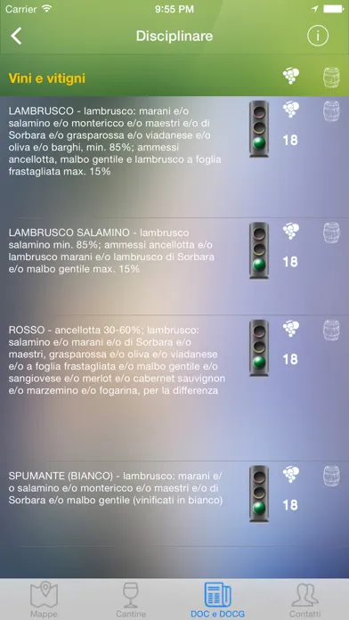 Capturas de pantalla de MappedeiVini Lite
