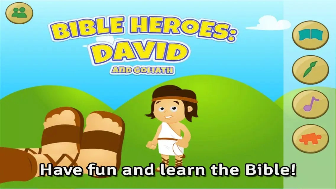 صور Bible Heroes: David and Goliath - Bible Story, Puzzles, Coloring, and Games for Kids