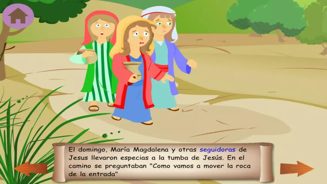 La vida de Jesús: La Cruz- Historia bíblica, colorear, cantar, y rompecabezas para niños Screenshots
