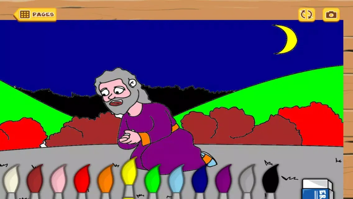 La vida de Jesús: La Cruz- Historia bíblica, colorear, cantar, y rompecabezas para niños Screenshots