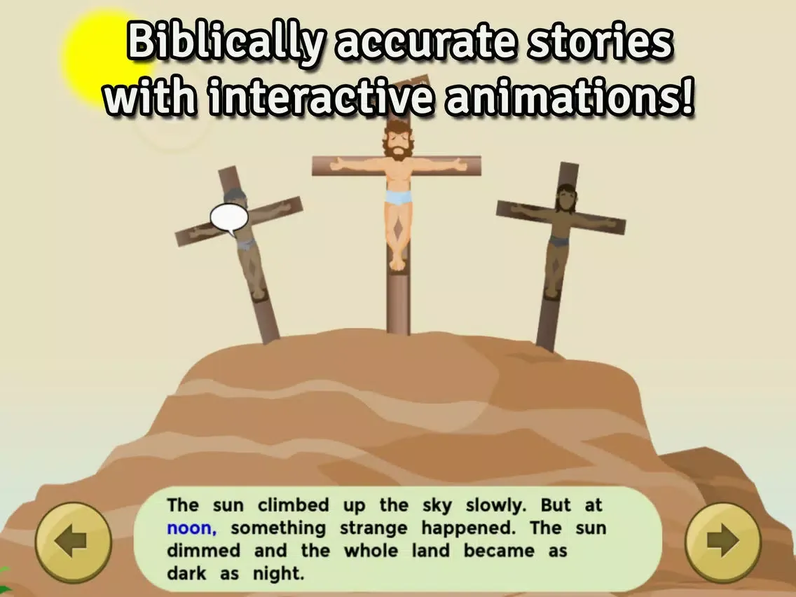 Screenshot di Life of Jesus: The Cross - Bible Story, Coloring, Singing, and Puzzles for Children iPad 