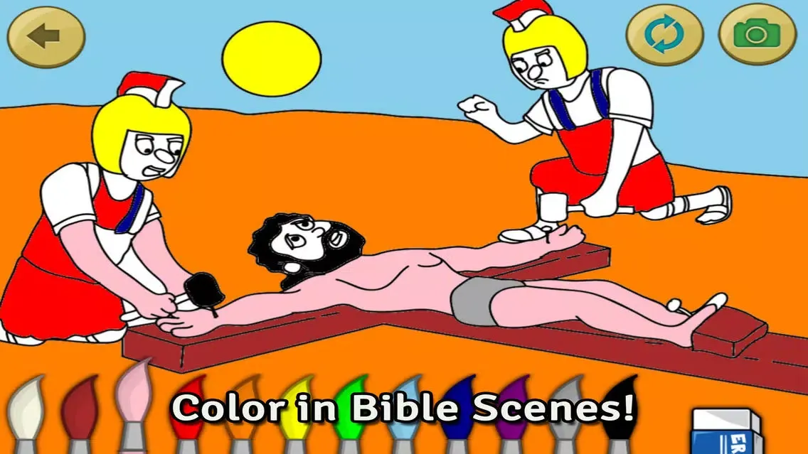 Screenshot di Life of Jesus: The Cross - Bible Story, Coloring, Singing, and Puzzles for Children