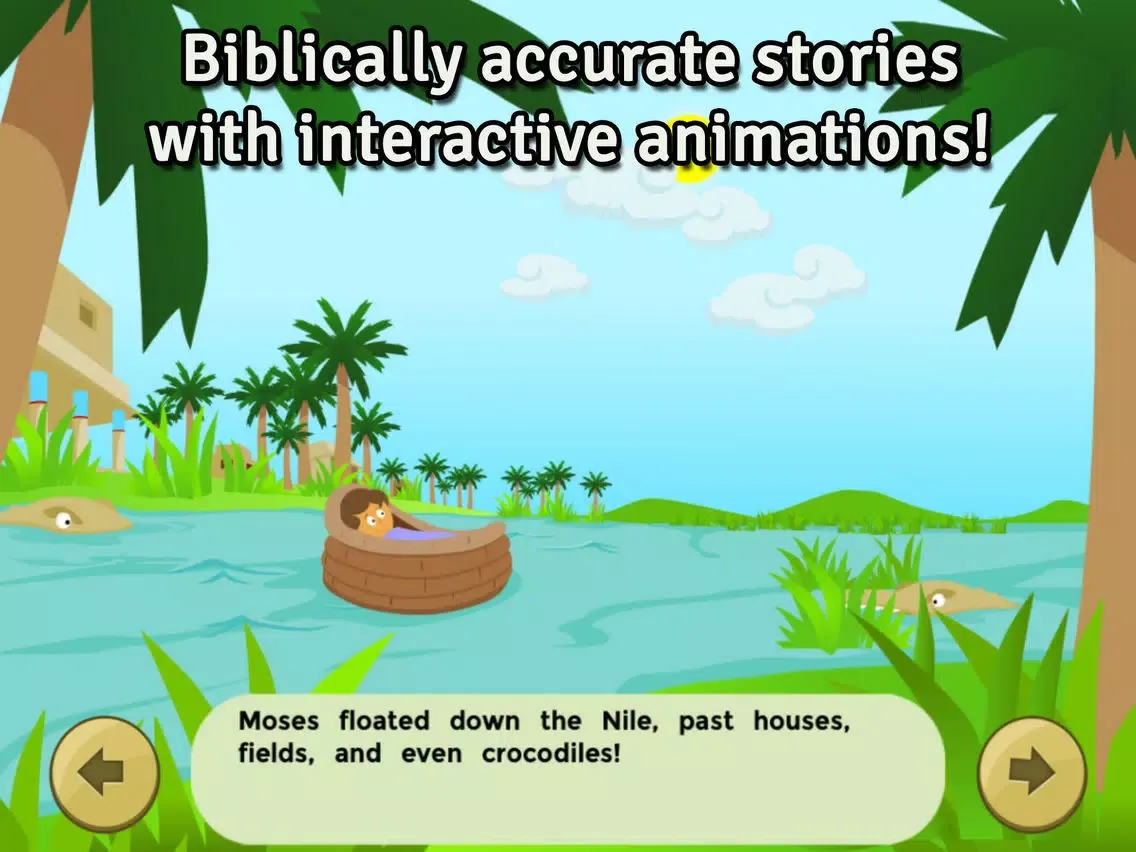 Tangkapan layar Moses and the Burning Bush: Bible Heroes - Teach Your Kids with Stories, Songs, Puzzles and Coloring Games! iPad 