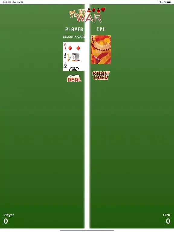 Capturas de tela do Flip War Card Game iPad 
