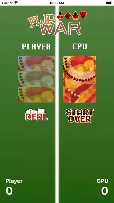Capturas de tela do Flip War Card Game