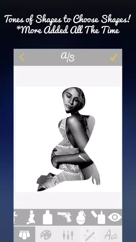 Скриншоты Adult Shapes Pro - Pics Editor