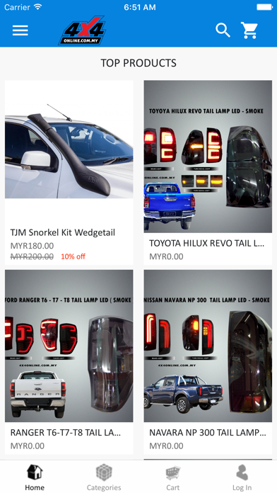 4x4 Online Store Screenshots