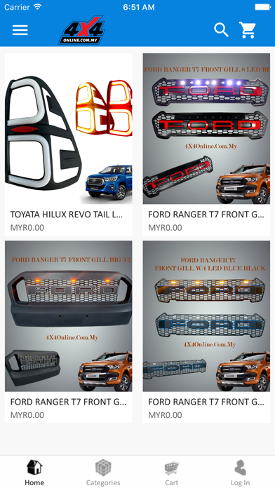 4x4 Online Store Screenshots