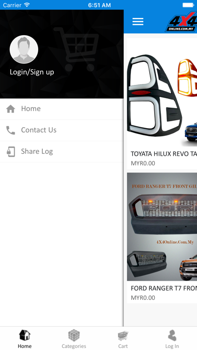 4x4 Online Store Screenshots