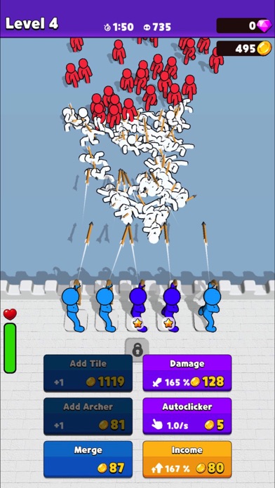 Tangkapan layar Archer Merge