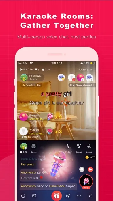 HappyVV-Karaoke,Chat,Party स्क्रीनशॉट