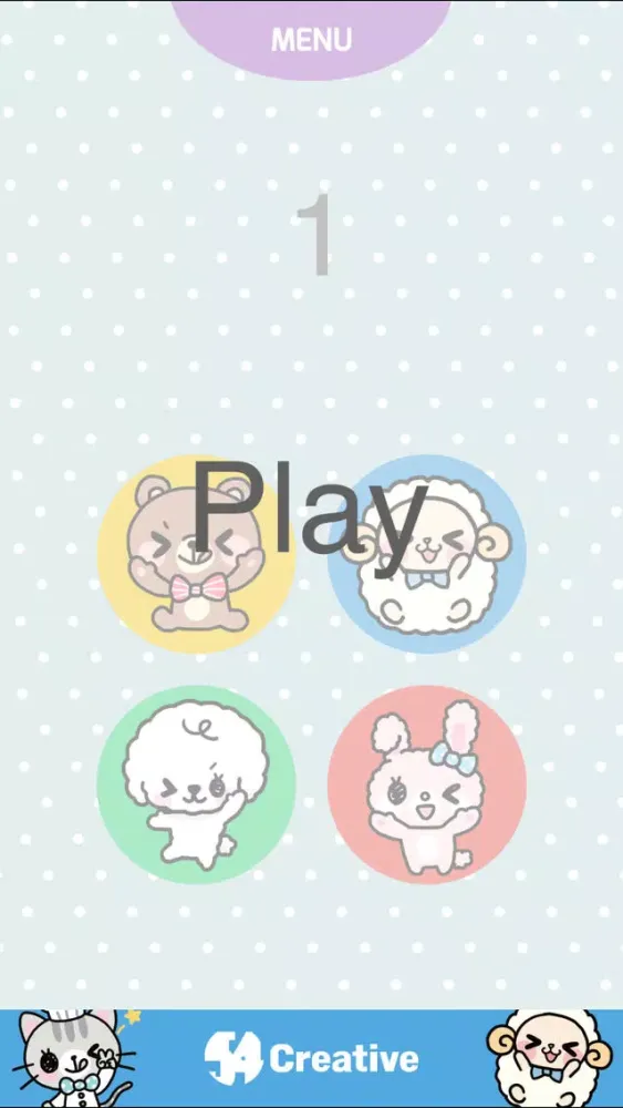 Tangkapan skrin Kawaii Tap – A memory game by touching cute little animals!