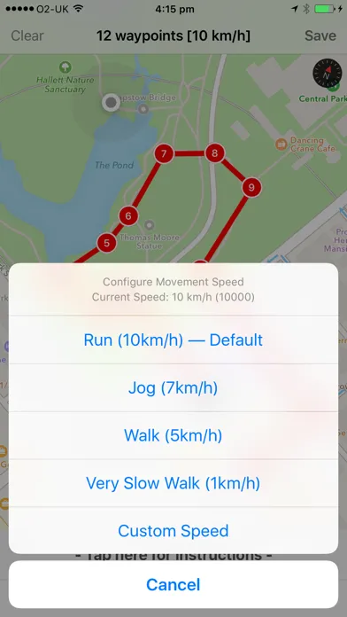Capturas de tela do Spoofr — GPS & Location Simulator