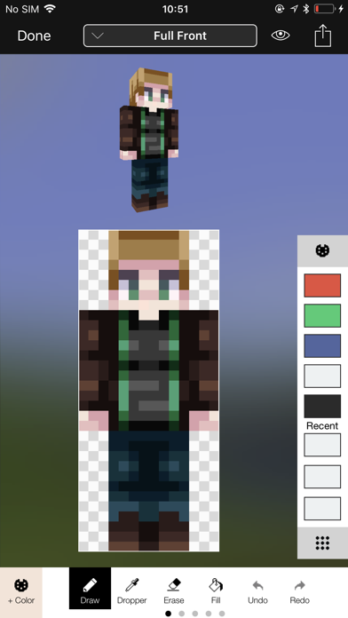 Minecraft: Skin Studio سکرین شاٹس