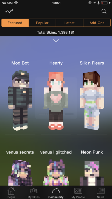 Minecraft: Skin Studio سکرین شاٹس