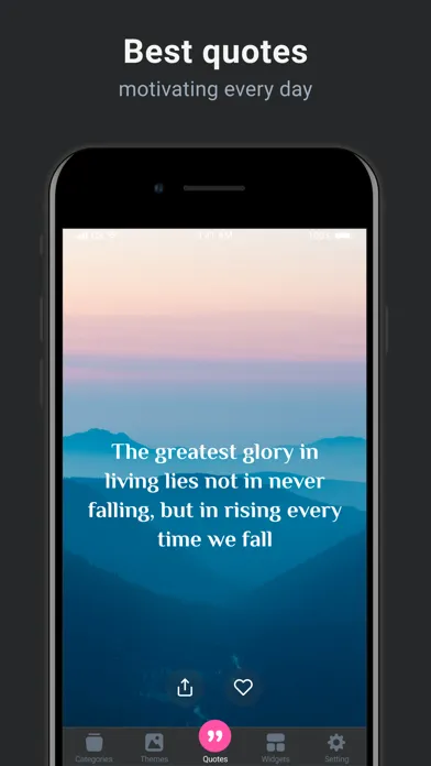 Be happy: Daily quotes widget应用截图