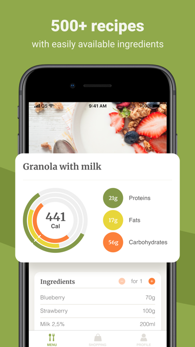Screenshot di PEP: Diet - Healthy meal plan