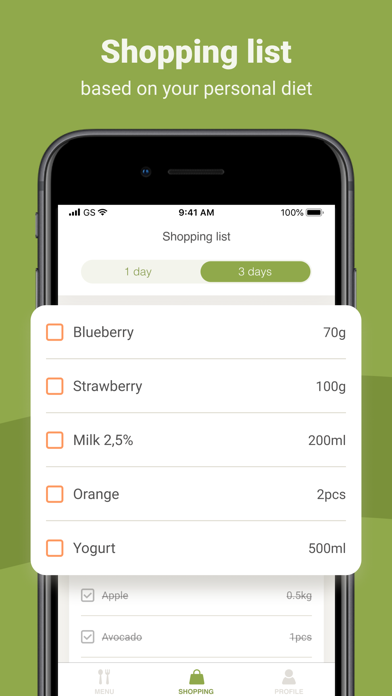 Screenshot di PEP: Diet - Healthy meal plan