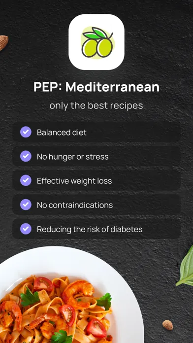 PEP: Mediterranean diet plan スクリーンショット