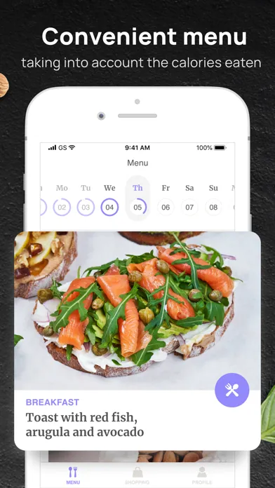 PEP: Mediterranean diet plan スクリーンショット