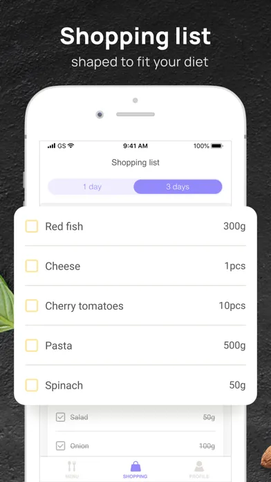 PEP: Mediterranean diet plan スクリーンショット