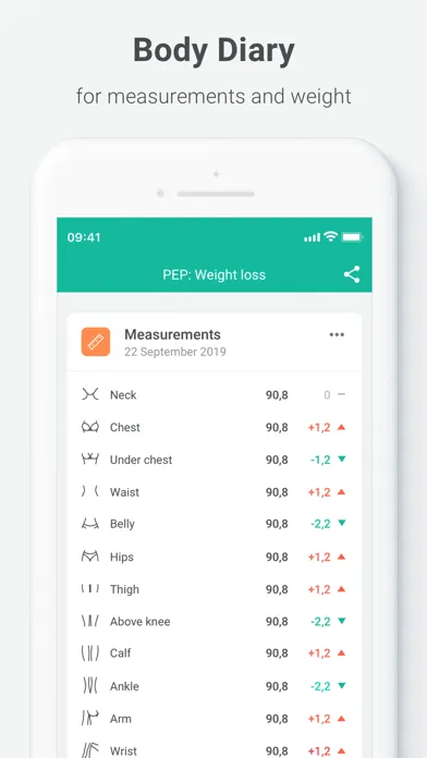 تصاویر PEP: Weight loss -body tracker
