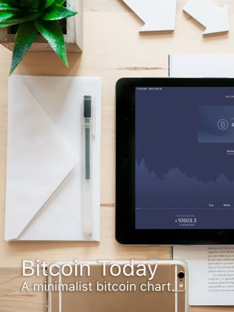 Ảnh chụp màn hình của The Bitcoin Today iPad 