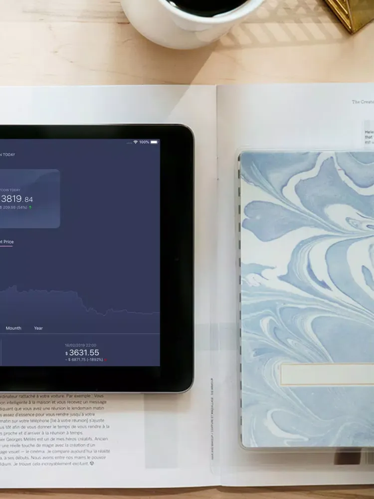 Ảnh chụp màn hình của The Bitcoin Today iPad 