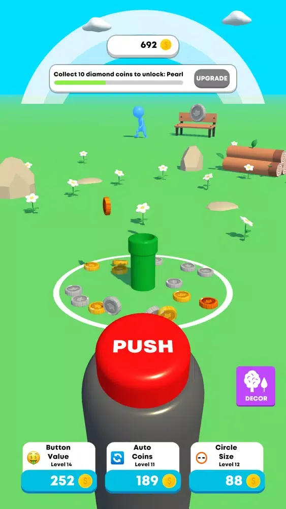 Idle Coin Button Screenshots