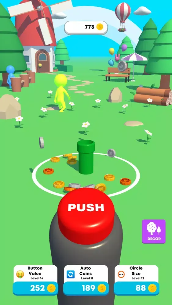Idle Coin Button Screenshots