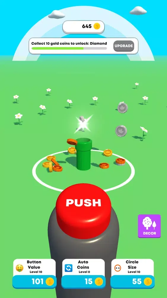 Idle Coin Button Screenshots