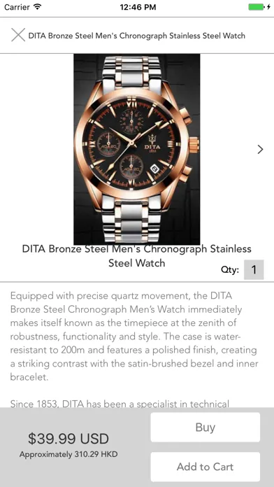 Ảnh chụp màn hình của Watch Shop by 5mina:  Buy Luxury, Discount Watches