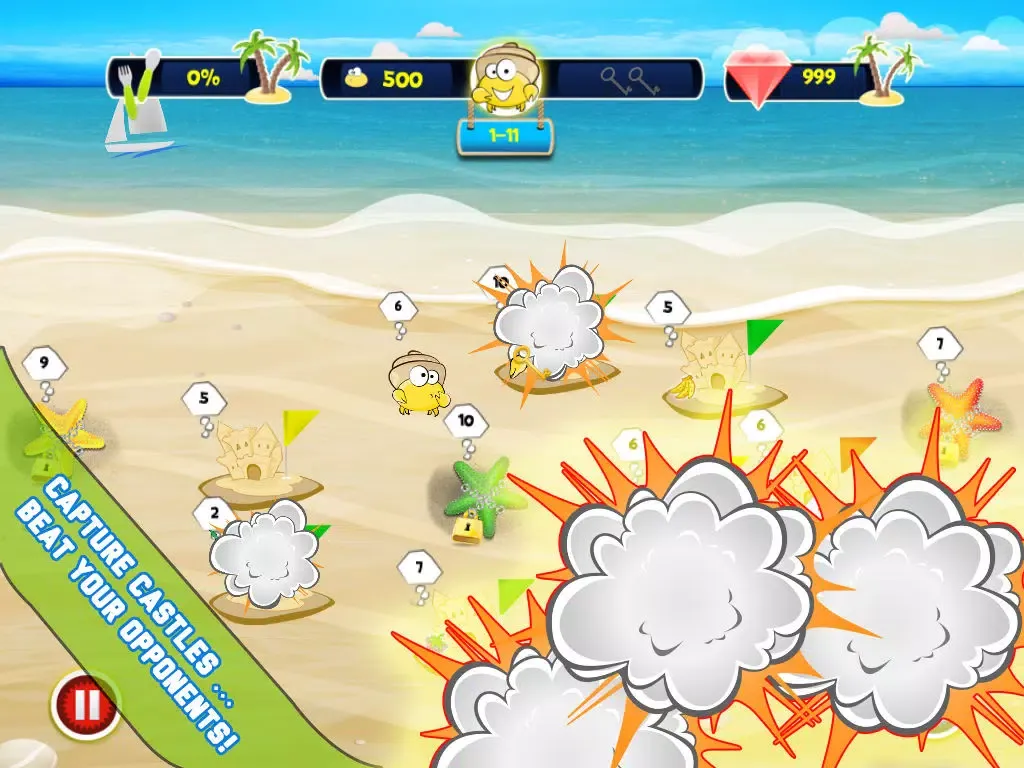 Krabby War iPad  سکرین شاٹس