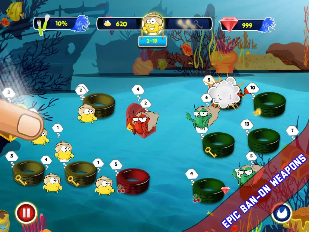 Krabby War iPad  سکرین شاٹس