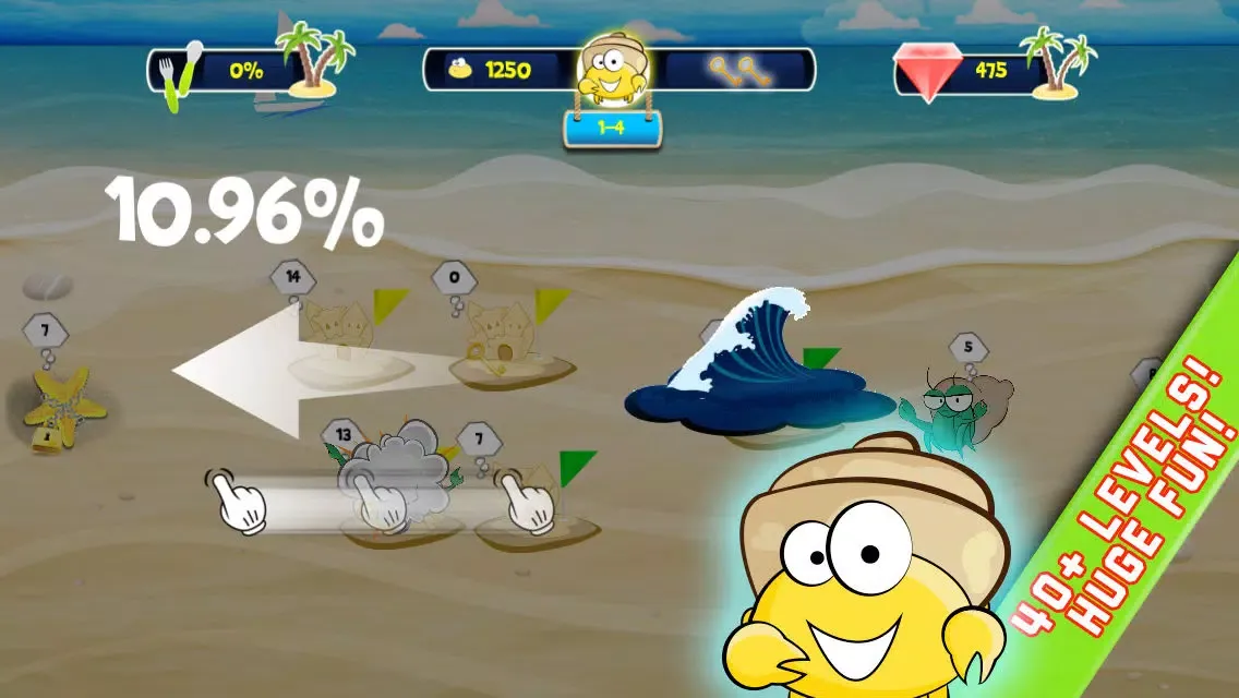 Krabby War سکرین شاٹس