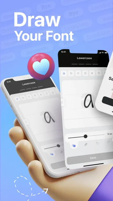 Tangkapan skrin FontMaker - Handwriting Art